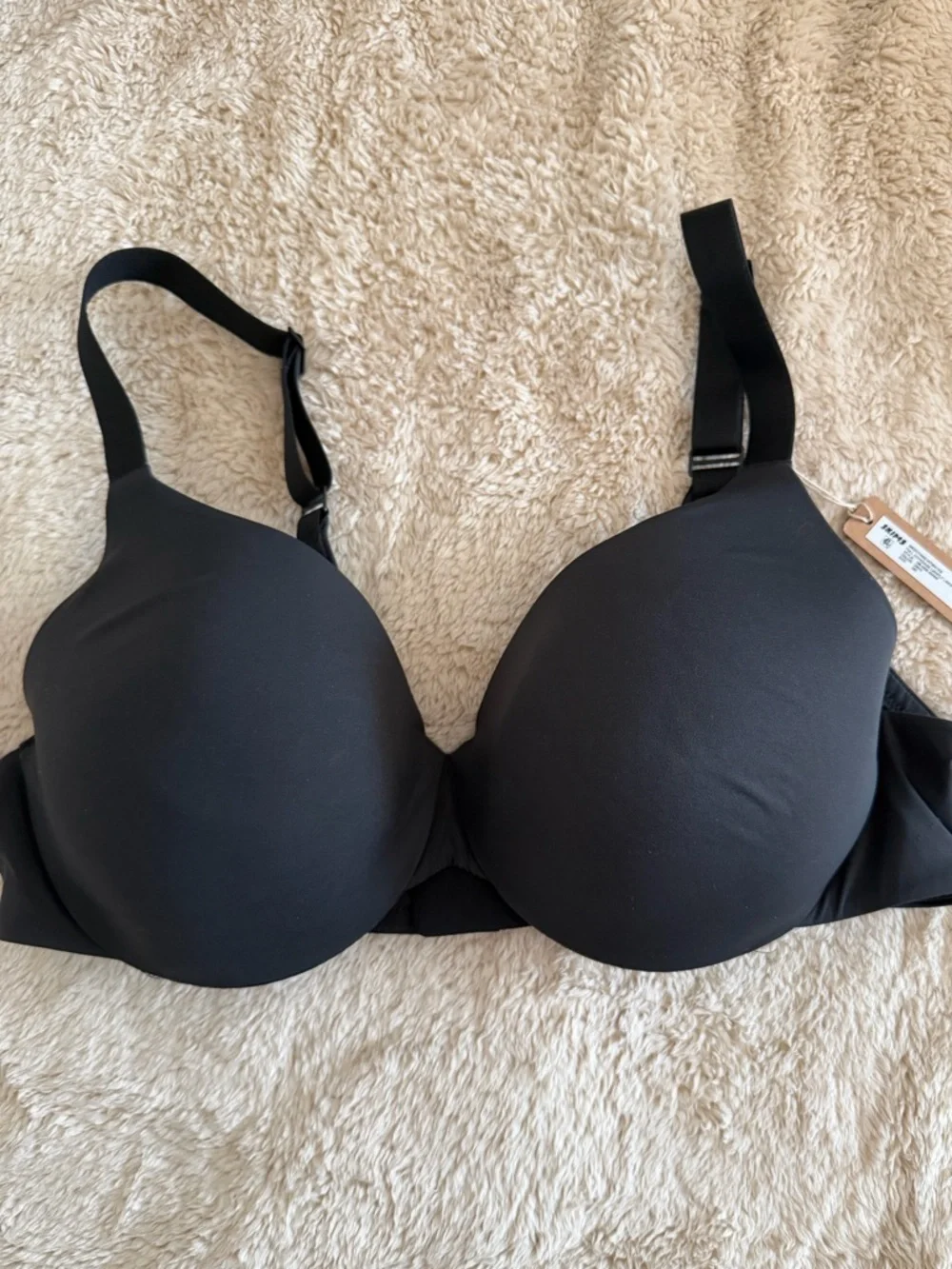 NWT SKIMS Full Coverage Lightly Lines Bra Onyx - Picture 1 of 4